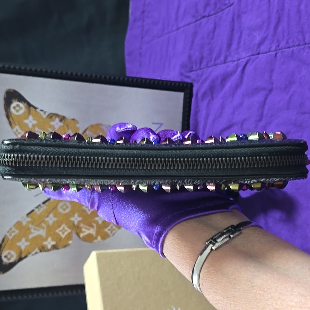 Christian Louboutin Panettone Multicolor Studded Wallet - Picture 15 of 15